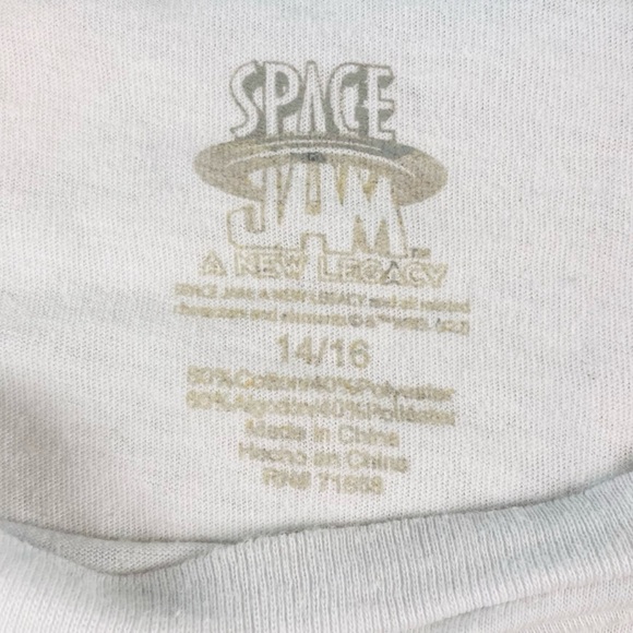 SPACE JAM • White/Multi Bugs Bunny Basketball Short Sleeve Tee - Picture 15 of 16